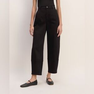 EVERLANE THE UTILITY BARREL PANTS IN BLACK 6 TALL